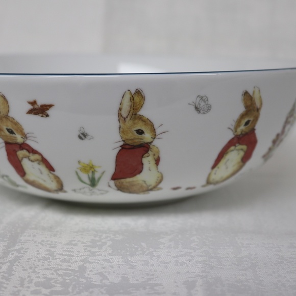 BEATRIX POTTER PETER BUNNY RABBIT EASTER ROUND SERVING BOWL - NEW - Picture 6 of 7